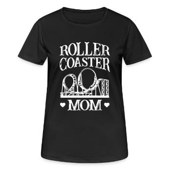 Scooter Coaster Mom - Women's Breathable T-Shirt - black - Front - AI Model Female 172 light (172cm)