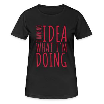Aucune idée - T-shirt respirant Femme - noir - Devant - AI Model Female 172 light (172cm)
