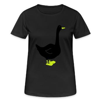 goose - Women's Breathable T-Shirt - black - Front - AI Model Female 172 light (172cm)