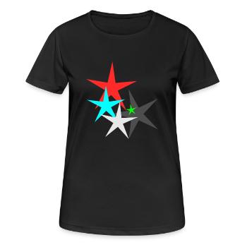 Star Star - Women's Breathable T-Shirt - black - Front - AI Model Female 172 light (172cm)