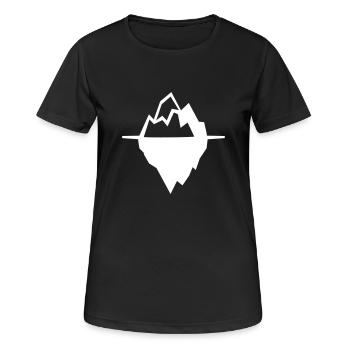 Eisberg Arktis Klimaschutz Erderwärmung Geschenk - Frauen T-Shirt atmungsaktiv - Schwarz - Vorne - AI Model Female 172 light (172cm)
