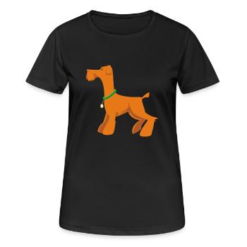 Beau design intemporel pour tous les amoureux des chiens - T-shirt respirant Femme - noir - Devant - AI Model Female 172 light (172cm)