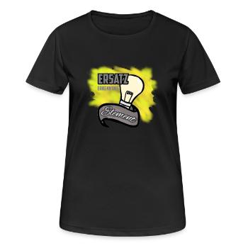 Je suis en état d’éd. Idée, connaissance - T-shirt respirant Femme - noir - Devant - AI Model Female 172 light (172cm)