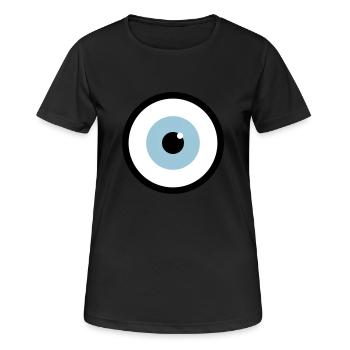 eye - Women's Breathable T-Shirt - black - Front - AI Model Female 172 light (172cm)