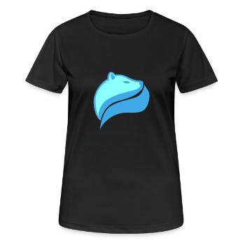 Icebear - Women's Breathable T-Shirt - black - Front - AI Model Female 172 light (172cm)