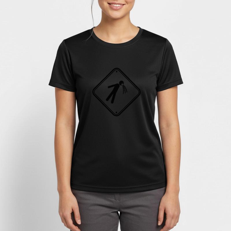 shield caution note vomit vomit Women's Breathable T-Shirt