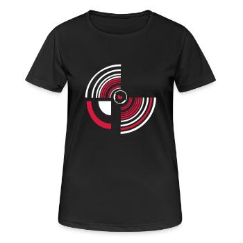 circle - Women's Breathable T-Shirt - black - Front - AI Model Female 172 light (172cm)