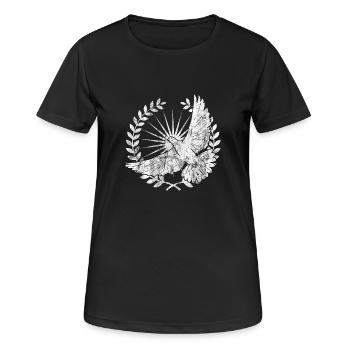 Heiliger Geist Geschenk Holy Spirit shirt Glaube - Frauen T-Shirt atmungsaktiv - Schwarz - Vorne - AI Model Female 172 light (172cm)
