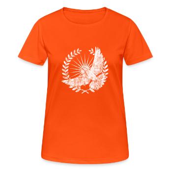 Heiliger Geist Geschenk Holy Spirit shirt Glaube - Frauen T-Shirt atmungsaktiv - Neonorange - Vorne - AI Model Female 172 dark (172cm)