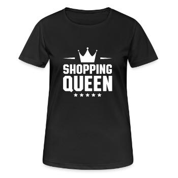 Shopping Queen - Women's Breathable T-Shirt - black - Front - AI Model Female 172 light (172cm)