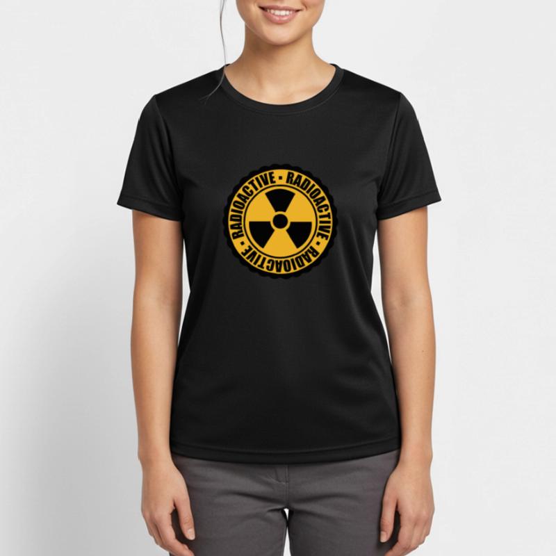 stamp danger caution caution caution atomic bomb Women's Breathable T-Shirt