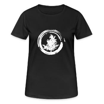 Tree nature conservation nature planting shirt trees - Women's Breathable T-Shirt - black - Front - AI Model Female 172 light (172cm)