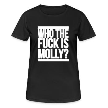 Qui est la baise - T-shirt respirant Femme - noir - Devant - AI Model Female 172 light (172cm)