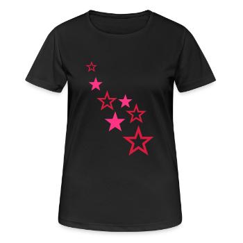stars - Women's Breathable T-Shirt - black - Front - AI Model Female 172 light (172cm)