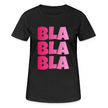 BLA BLA BLAS - T-shirt respirant Femme - noir - Devant - AI Model Female 172 light (172cm)