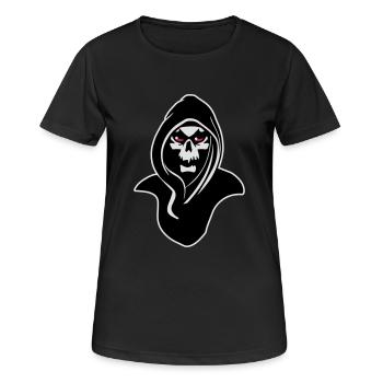 Death hood - Women's Breathable T-Shirt - black - Front - AI Model Female 172 light (172cm)