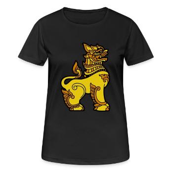 Chinthe Myanmar Myanmar - Women's Breathable T-Shirt - black - Front - AI Model Female 172 light (172cm)