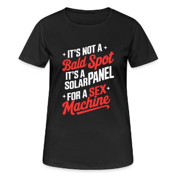 Es ist keine kahle Stelle, es ist ein Panel für die Sexmaschine - Frauen T-Shirt atmungsaktiv - Schwarz - Vorne - AI Model Female 172 light (172cm)