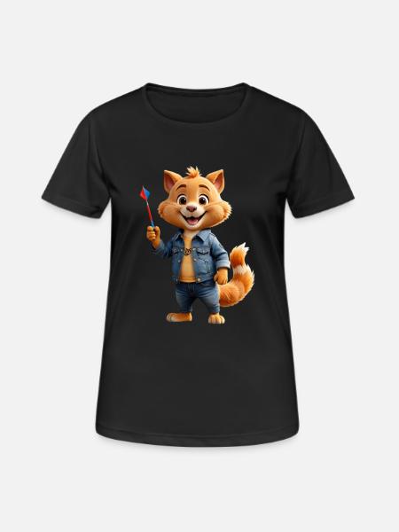 Cute animal - Women's Breathable T-Shirt - black