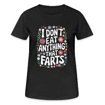 Végétarien Végétalien Végétarien Végétarien - T-shirt respirant Femme - noir - Devant - AI Model Female 172 light (172cm)