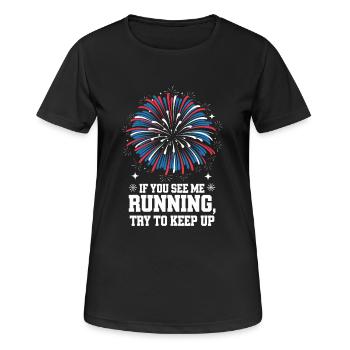 Pyrotechnics Fireworks Pyrotechnics - Women's Breathable T-Shirt - black - Front - AI Model Female 172 light (172cm)
