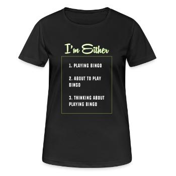 Bingo - Women's Breathable T-Shirt - black - Front - AI Model Female 172 light (172cm)