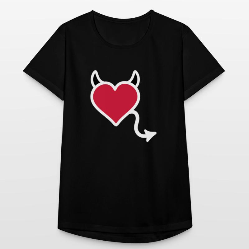 Devil devil heart Women's Breathable T-Shirt