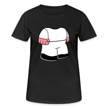 Corps nain petit visage tête comique drôle - T-shirt respirant Femme - noir - Devant - AI Model Female 172 light (172cm)