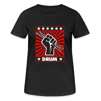 Gift Drummer Drummer Drummer - Women's Breathable T-Shirt - black - Front - AI Model Female 172 light (172cm)