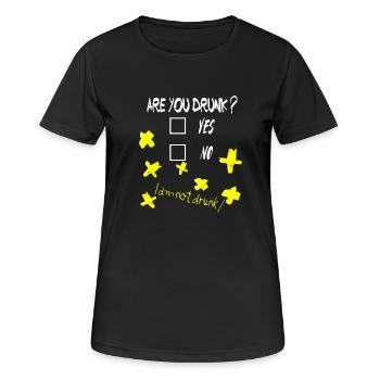 I am not Drunk - Women's Breathable T-Shirt - black - Front - AI Model Female 172 light (172cm)