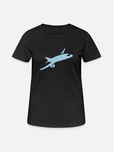Airplane - Women's Breathable T-Shirt - black