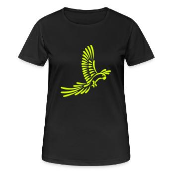 Perroquet - T-shirt respirant Femme - noir - Devant - AI Model Female 172 light (172cm)