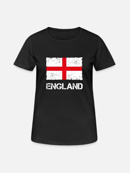 England - Women's Breathable T-Shirt - black