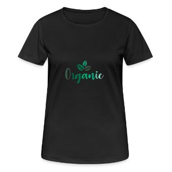 organic Shirt - Frauen T-Shirt atmungsaktiv - Schwarz - Vorne - AI Model Female 172 light (172cm)