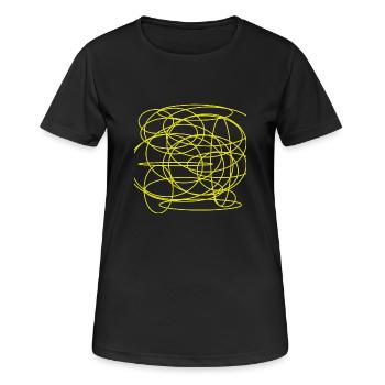design rich and noble artwork fantastic - Frauen T-Shirt atmungsaktiv - Schwarz - Vorne - AI Model Female 172 light (172cm)