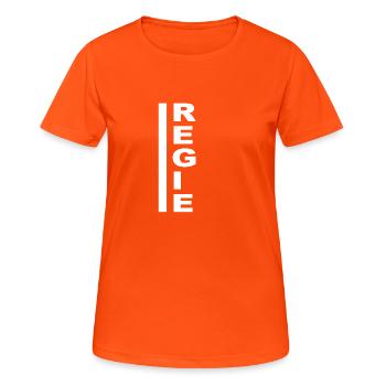 Directed vertically white - Women's Breathable T-Shirt - neon orange - Front - AI Model Female 172 dark (172cm)