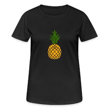 pineapple - Women's Breathable T-Shirt - black - Front - AI Model Female 172 light (172cm)