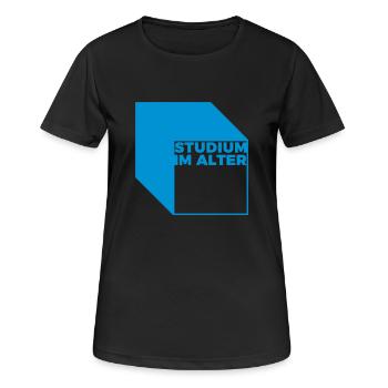 study in the age - Women's Breathable T-Shirt - black - Front - AI Model Female 172 light (172cm)
