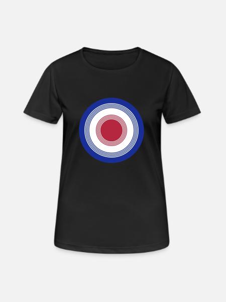 Mod Target Vektor Circles - Women's Breathable T-Shirt - black