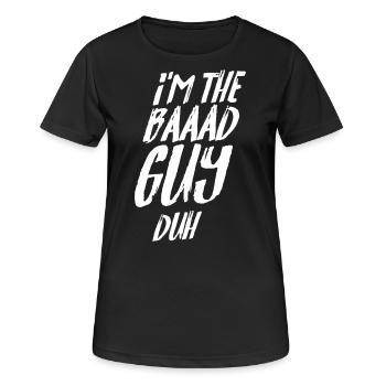 Je suis le méchant Duh Billie Citation paroles disant - T-shirt respirant Femme - noir - Devant - AI Model Female 172 light (172cm)