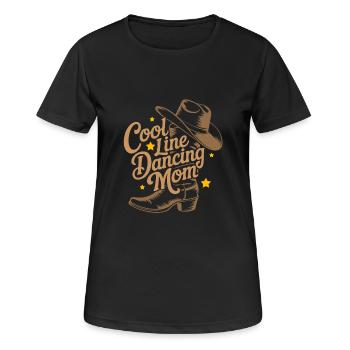 Cool Line Dance Mom Line Dance Mom - T-shirt respirant Femme - noir - Devant - AI Model Female 172 light (172cm)