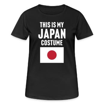 C’est mon costume japonais - T-shirt respirant Femme - noir - Devant - AI Model Female 172 light (172cm)