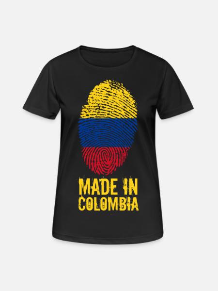 Fabriqué en Colombie / Made in Colombie Colombie - T-shirt respirant Femme - noir