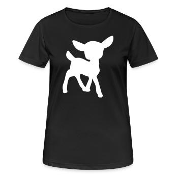 fawn - Women's Breathable T-Shirt - black - Front - AI Model Female 172 light (172cm)
