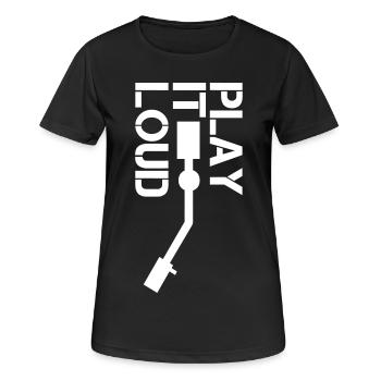 play it Loud - Women's Breathable T-Shirt - black - Front - AI Model Female 172 light (172cm)