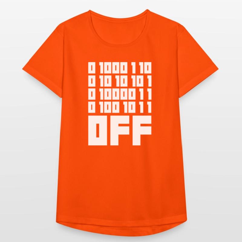 Binary Code F**k OFF – Nerd Humor & Geek Code Women's Breathable T-Shirt