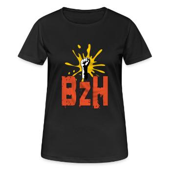 shirt britain - Women's Breathable T-Shirt - black - Front - AI Model Female 172 light (172cm)