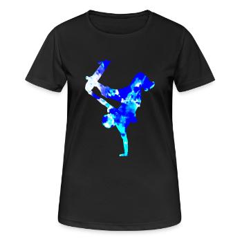 Skateboard Skateboarden Skater Skateboarder Herren - Frauen T-Shirt atmungsaktiv - Schwarz - Vorne - AI Model Female 172 light (172cm)