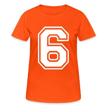 6 - Women's Breathable T-Shirt - neon orange - Front - AI Model Female 172 dark (172cm)