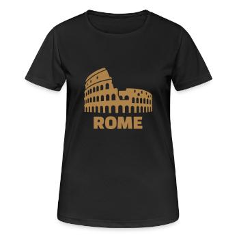 Rome - Women's Breathable T-Shirt - black - Front - AI Model Female 172 light (172cm)